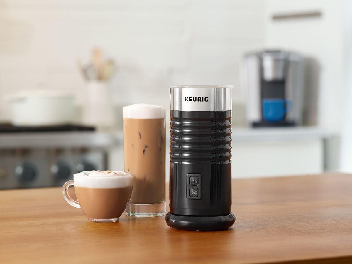 Keurig Standalone Milk Frother For Hot or Cold Lattes & Cappuccinos, Black