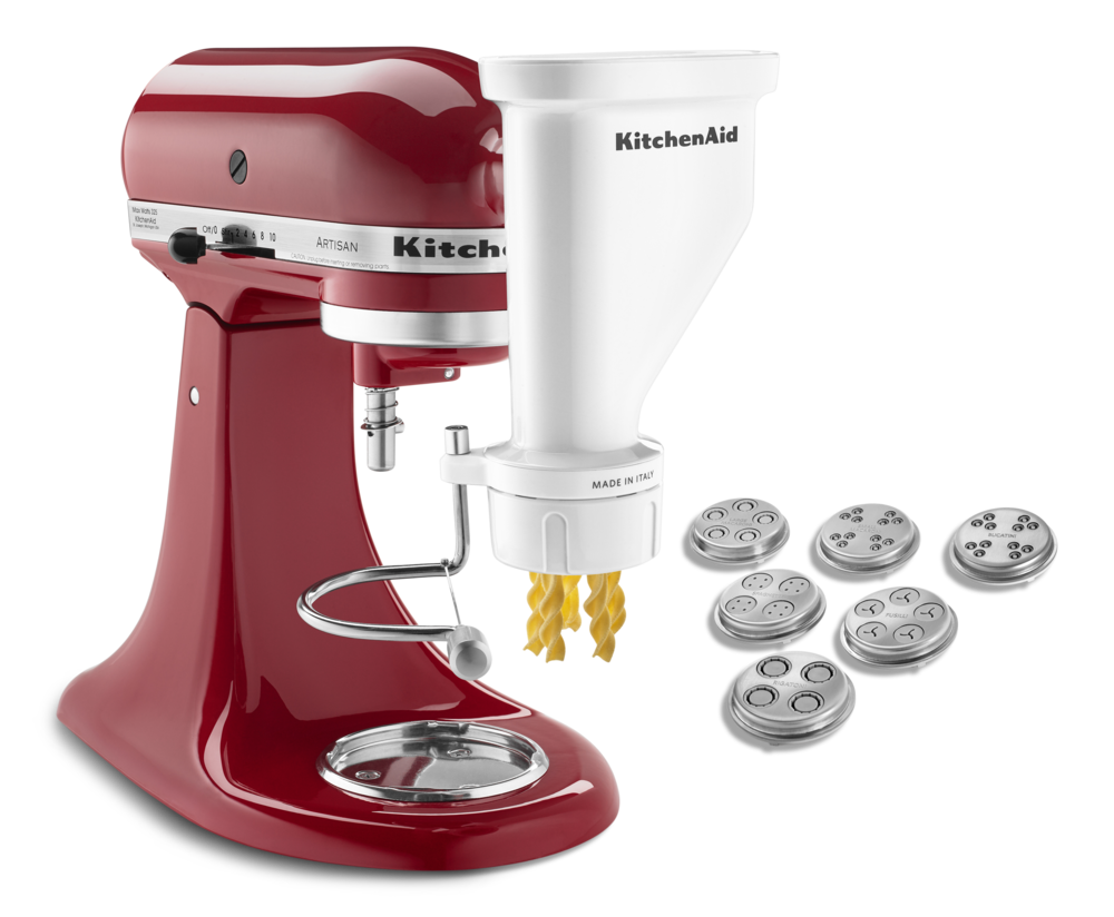 KitchenAid Gourmet Pasta Press Stand Mixer Attachment with 6 Change Discs