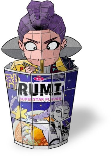 KPOP Demon 4D Puzzles Ramen