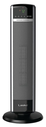 Lasko 1500W Digital Tower Ceramic Space Heater withRemote Control, 1500W, Black, 30-in