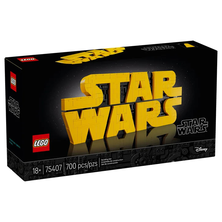 LEGO Star Wars Brick-Built Star Wars Logo Sign 75407