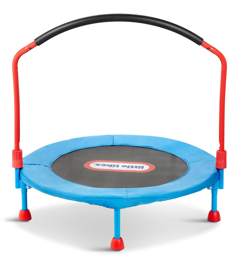 Little Tikes Outdoor/Indoor Portable Bounce Round Trampoline, 3-ft, Ages 3+, Blue