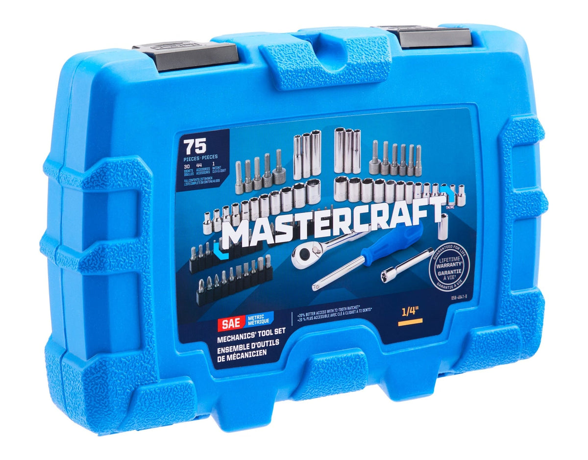 Mastercraft 75 Piece 3/8" Drive Socket Set