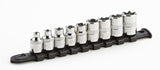 MAXIMUM E-Torx Bit Socket Set, Chrome-Plated, 9-pc