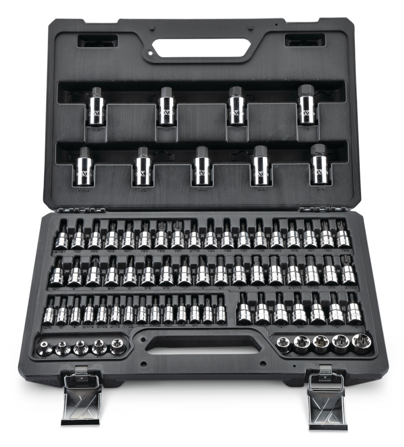 MAXIMUM Professional Grade Bit Socket Set, 75-pc
