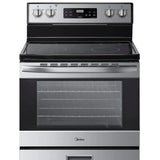 Midea 30 in. 5.1 cu.ft. Freestanding 4-Element Range with Storage Drawer