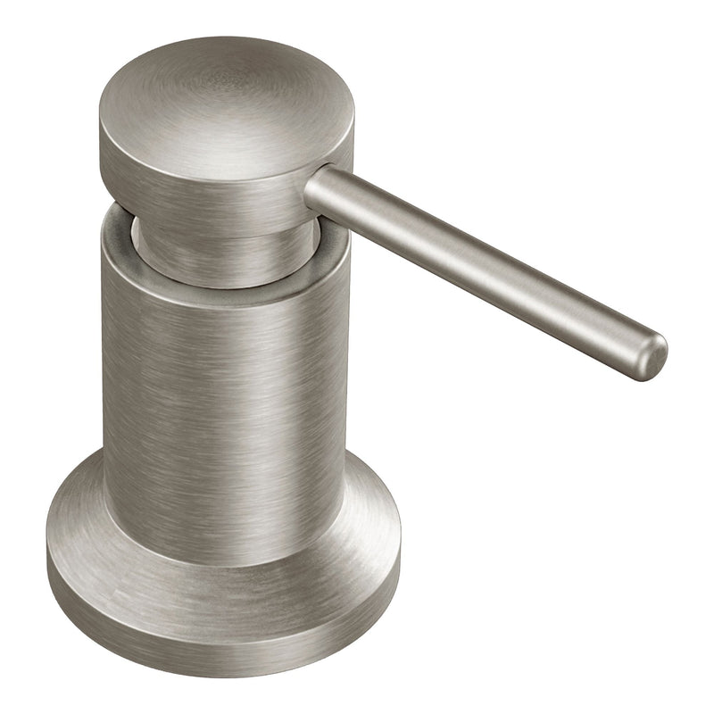 Moen Core Deck Mounted Kitchen Soap Dispenser with Refillable Bottle, Spot Resist Stainless Steel