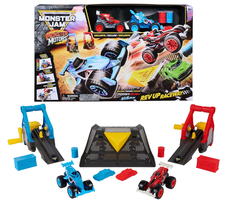 Monster Jam 1:64 Deluxe Light Up Playset