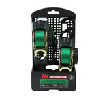 MotoMaster 1,200-lb Retractable Ratchet Tie Down Straps, 1-in x 10-ft (2.54 cm x 3 m), 2-pk