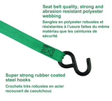 MotoMaster 1,200-lb Retractable Ratchet Tie Down Straps, 1-in x 10-ft (2.54 cm x 3 m), 2-pk