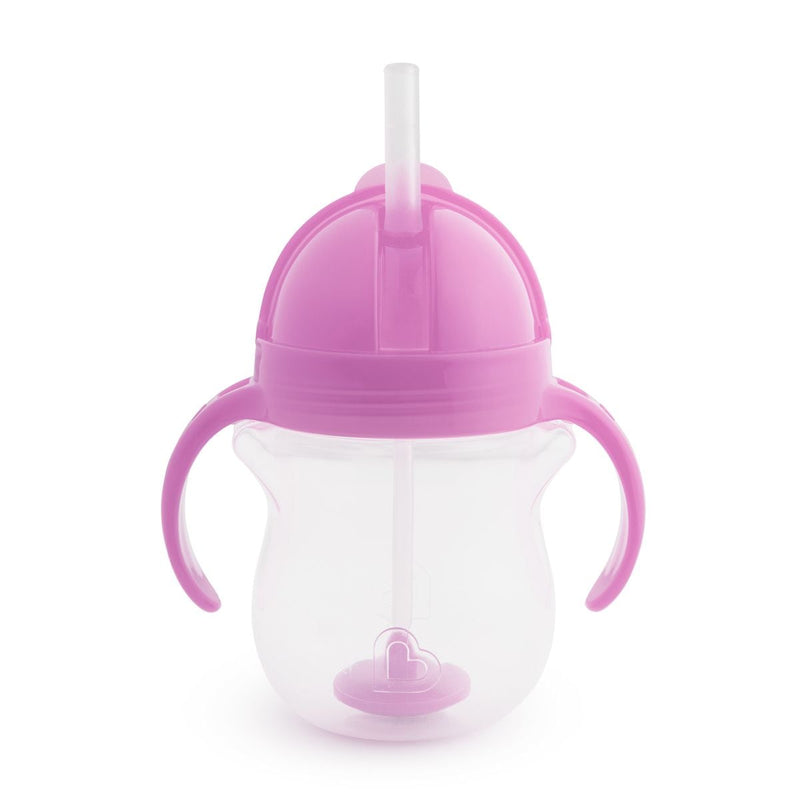 Munchkin Any Angle Click Lock Weighted Straw Trainer Cup, 7-oz