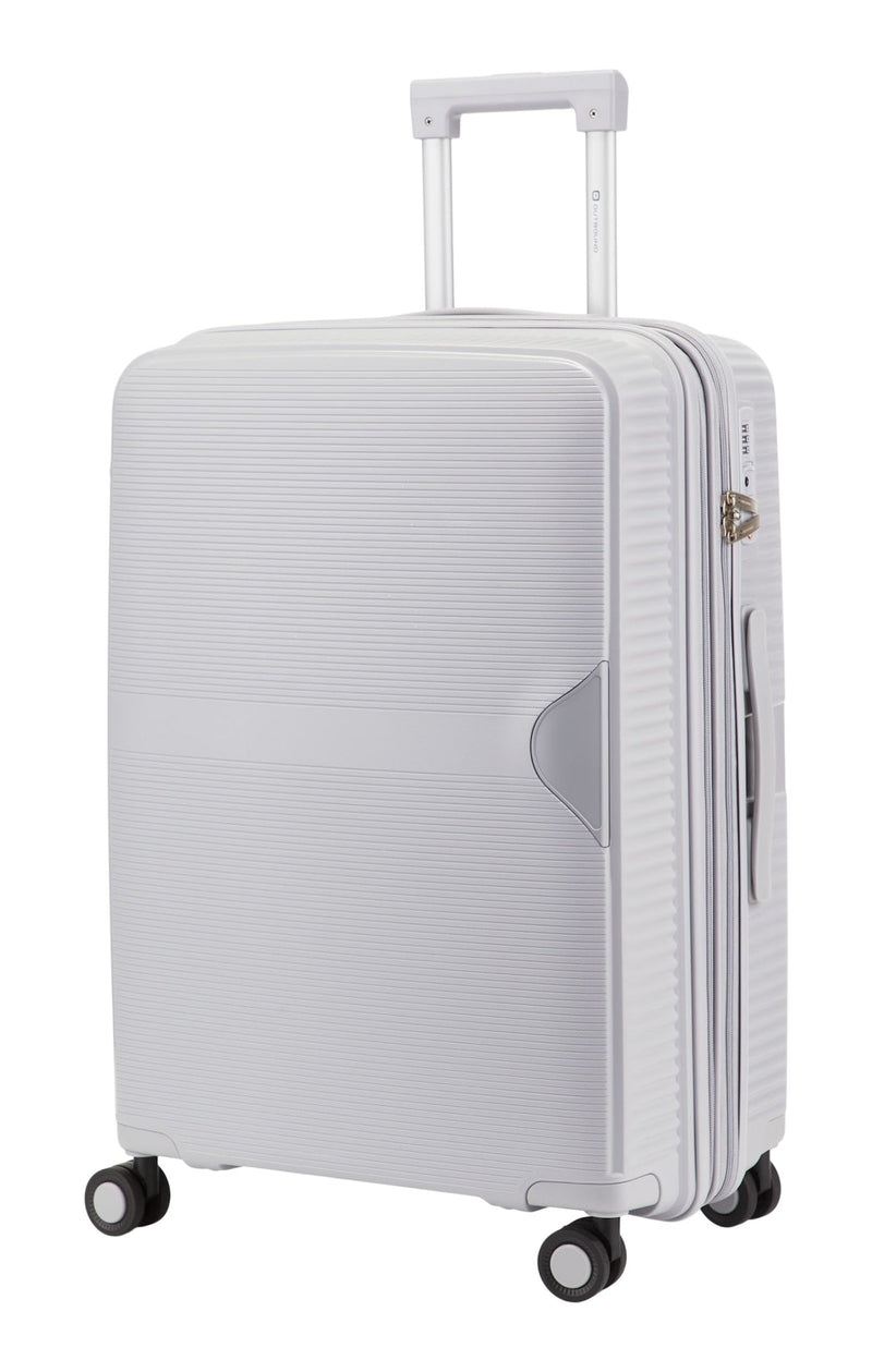 Outbound Hardside Medium Luggage Bag, Silver
