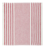 PADERNO Striped Cotton Terry Square Dish Cloths, Red, 4-pk