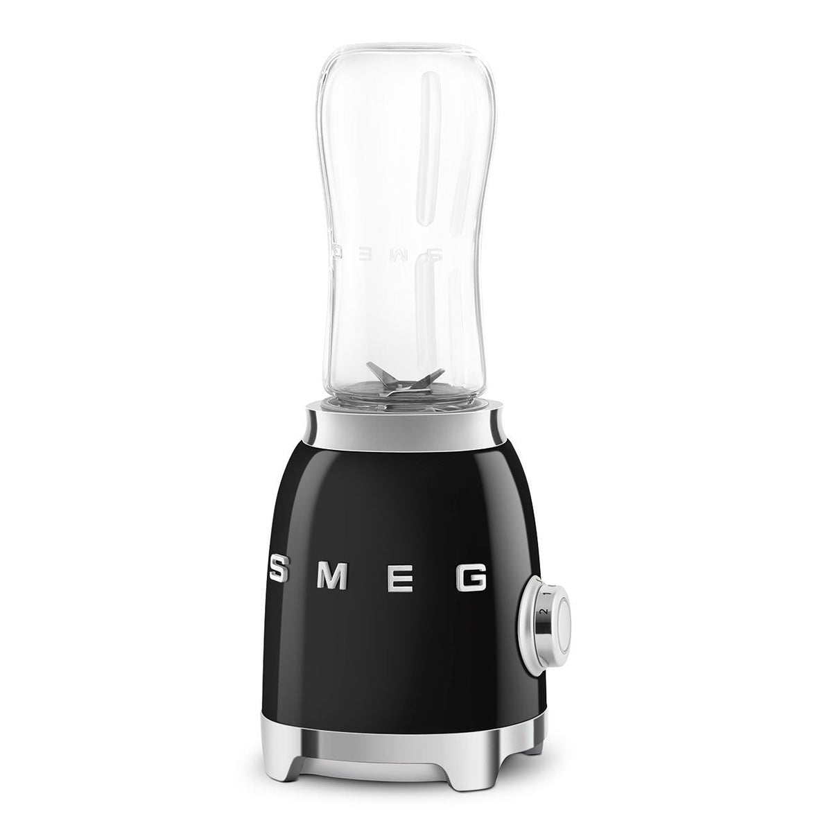 SMEG 300W Stainless Steel Personal Jar Blender, Black