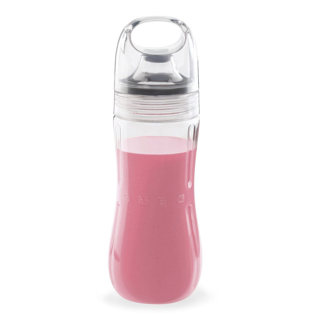 SMEG 300W Stainless Steel Personal Jar Blender, Clear