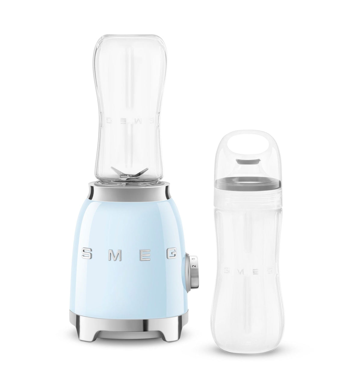 SMEG 300W Stainless Steel Personal Jar Blender, Pastel Blue