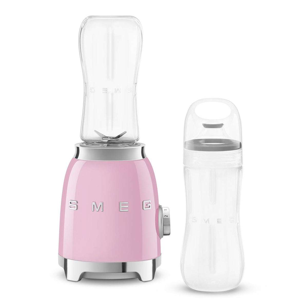 SMEG 300W Stainless Steel Personal Jar Blender, Pink