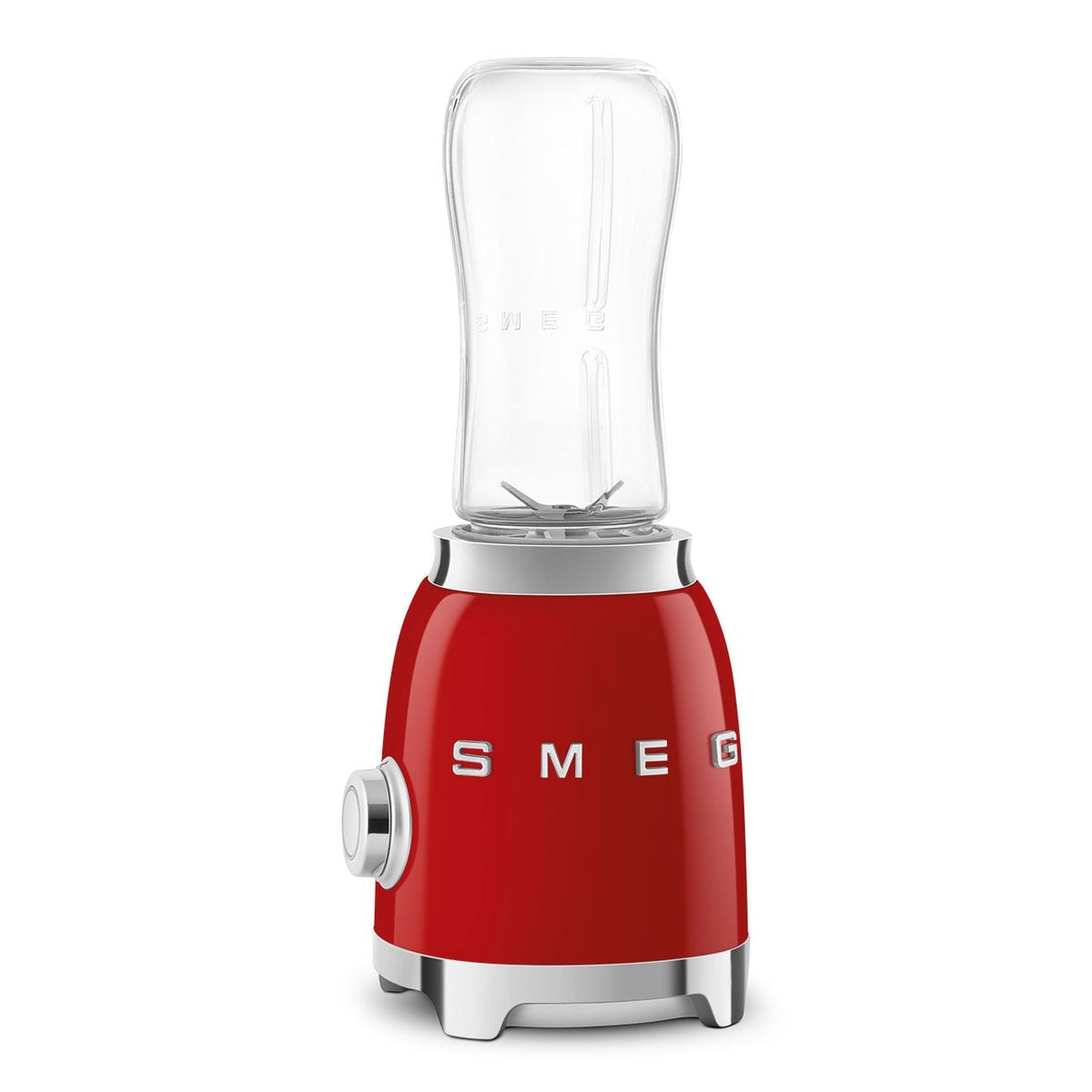 SMEG 300W Stainless Steel Personal Jar Blender, Red
