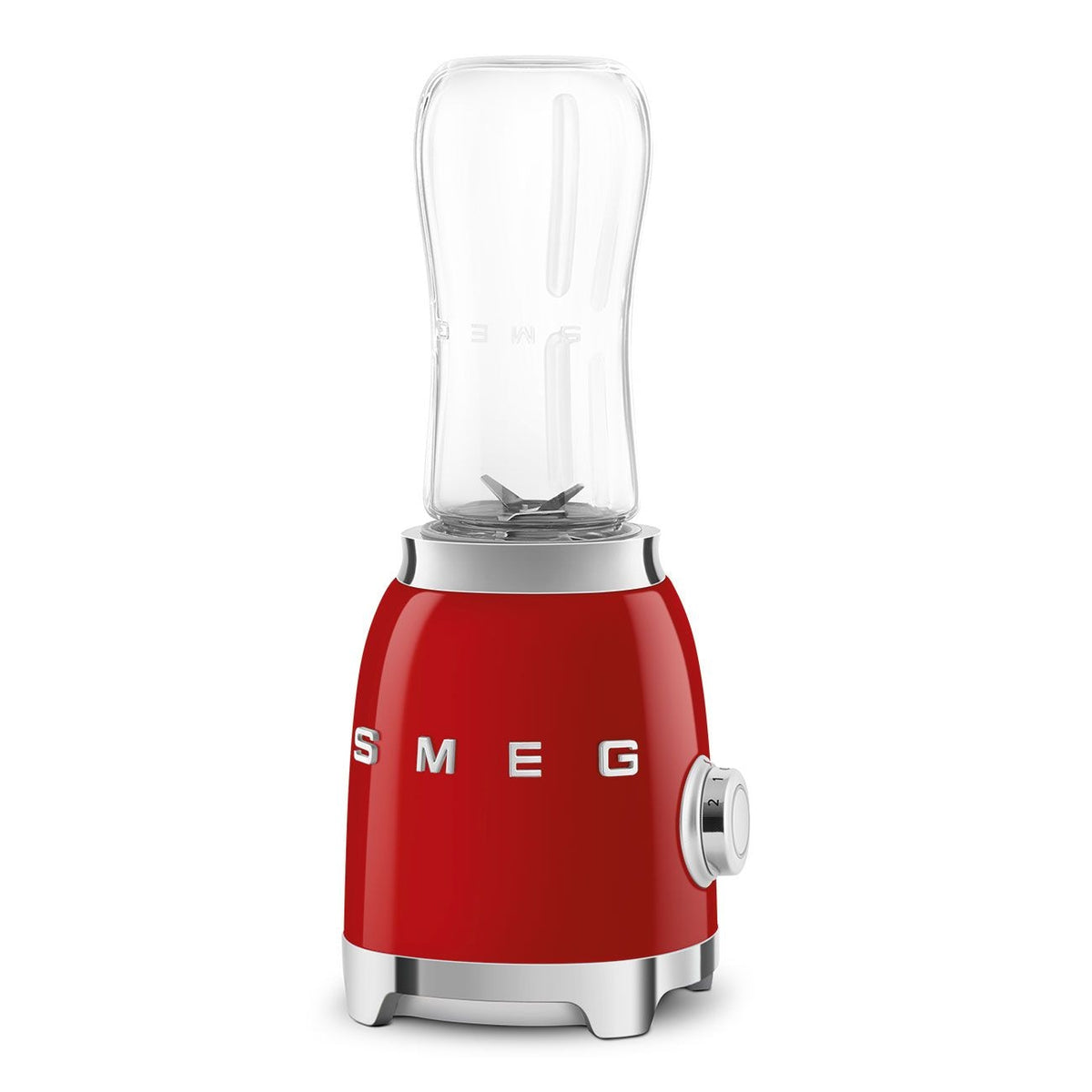 SMEG 300W Stainless Steel Personal Jar Blender, Red