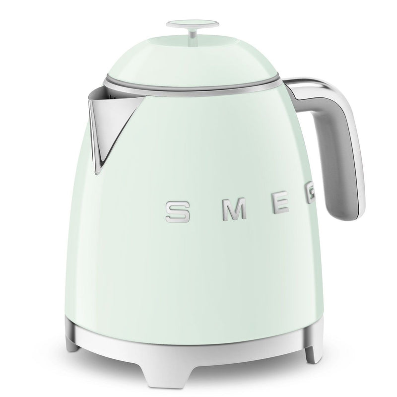 Smeg 50's 1400W Retro Style Electric Mini Countertop Kettle with Cordless Base, Pastel Green, 0.8-L