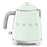 Smeg 50's 1400W Retro Style Electric Mini Countertop Kettle with Cordless Base, Pastel Green, 0.8-L