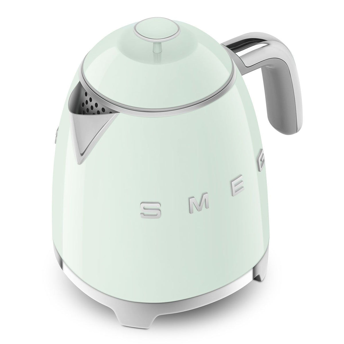 Smeg 50's 1400W Retro Style Electric Mini Countertop Kettle with Cordless Base, Pastel Green, 0.8-L