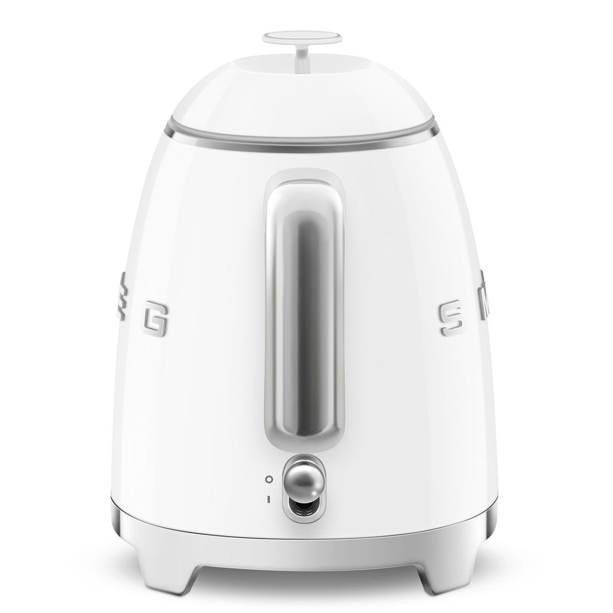 Smeg 50's 1400W Retro Style Electric Mini Countertop Kettle with Cordless Base, White, 0.8-L