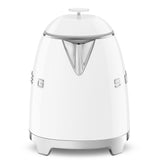 Smeg 50's 1400W Retro Style Electric Mini Countertop Kettle with Cordless Base, White, 0.8-L
