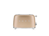 Smeg 50's Retro Style Wide Slot Pop Up Electric Toaster with 6 Settings, 2-Slice, Champagne