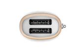 Smeg 50's Retro Style Wide Slot Pop Up Electric Toaster with 6 Settings, 2-Slice, Champagne