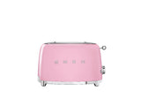 Smeg 50's Retro Style Wide Slot Pop Up Electric Toaster with 6 Settings, 2-Slice, Pink