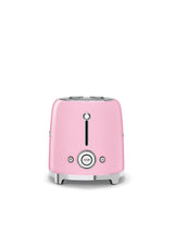 Smeg 50's Retro Style Wide Slot Pop Up Electric Toaster with 6 Settings, 2-Slice, Pink