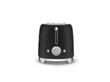 Smeg 50's Retro Style Wide Slot Pop Up Electric Toaster with 6 Settings, 2-Slices, Matte Black