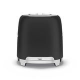 Smeg 50's Retro Style Wide Slot Pop Up Electric Toaster with 6 Settings, 2-Slices, Matte Black