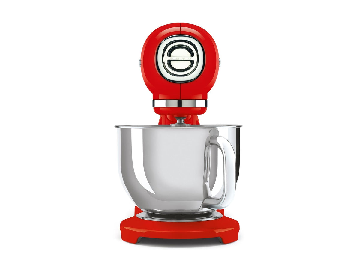 SMEG 600W Vintage Tilting Stand Mixer, 10-Speed, Red