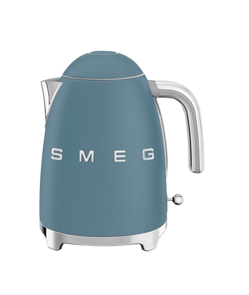 SMEG Cordless Kettle with Auto Shut Off, Matte Storm Blue, 1.7L