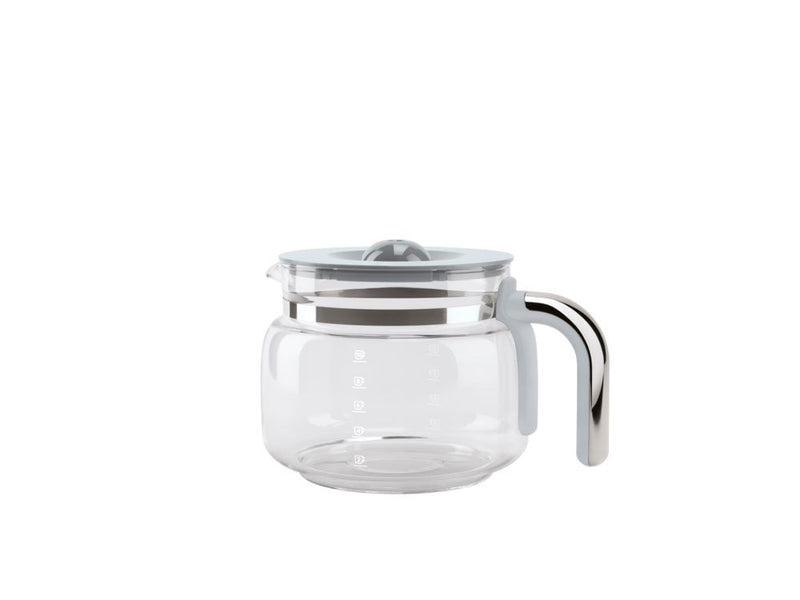 SMEG Glass Carafe with Plastic Handle and Lid, 10-Cup