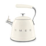 SMEG Traditional Stove Top Whistling Kettle, Cream, 2.3-L