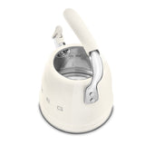 SMEG Traditional Stove Top Whistling Kettle, Cream, 2.3-L