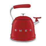 SMEG Traditional Stove Top Whistling Kettle, Red, 2.3-L