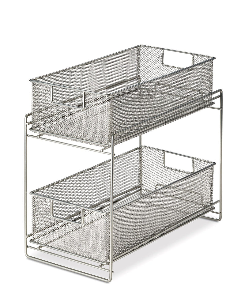 Type A Alpha Under-Sink Metal Storage Organizer Rack/Stand with Pull-Out Basket Drawers
