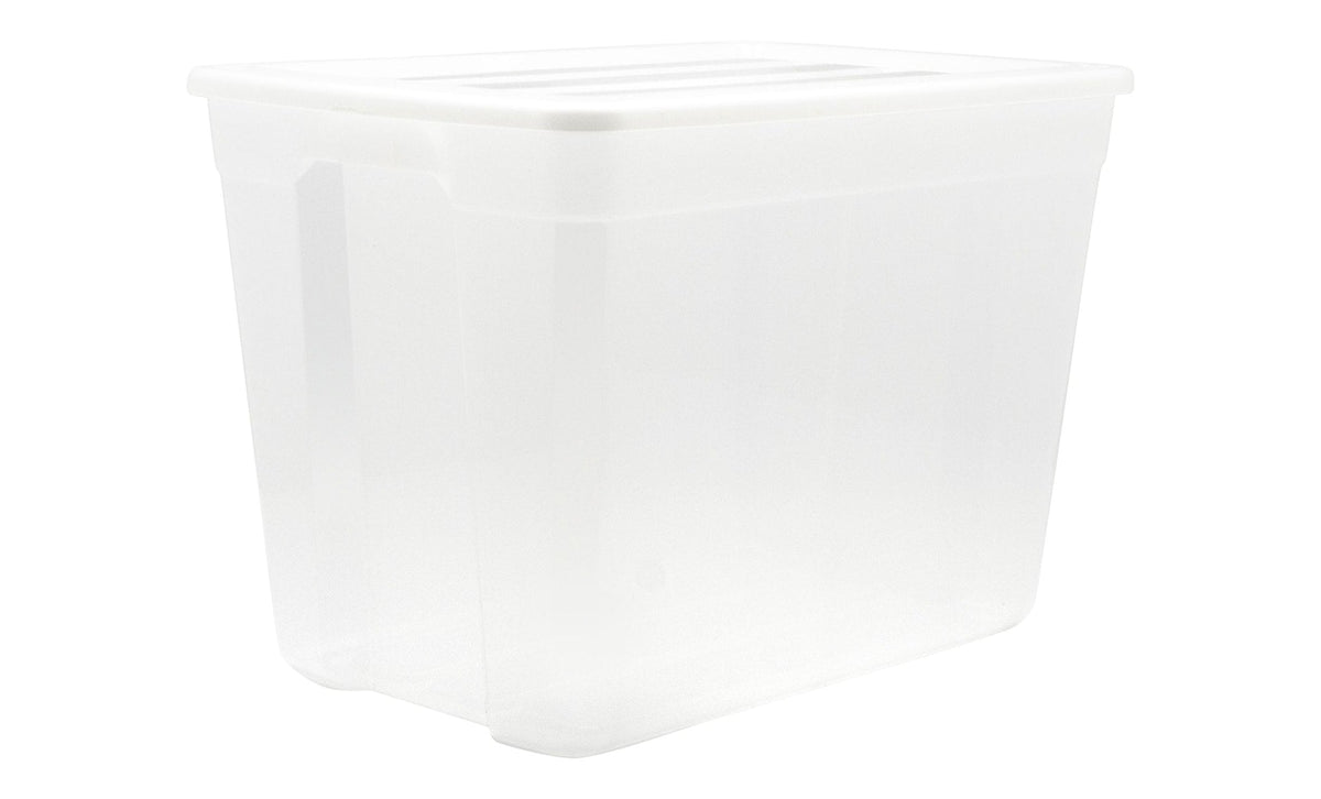 type A Clear Tote, 72-L, 2-pk