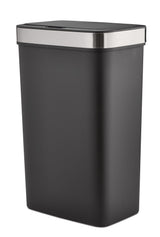 Type A Resin Rectangular Auto Indoor Refuse Bin, Motion Sensor Lid, Black, 50-L