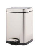 Type A Stella Stainless Steel Rectangular Step Indoor Refuse Container, B4-L