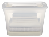 type A Transparent Stackable Storage Box with Lid, 39-L