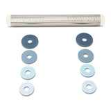 Vida by PADERNO Adjustable Stainless Steel Rolling Pin with Thickness Rings