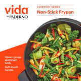 Vida by PADERNO Aluminum Non-Stick Frypan, Black, Assorted Sizes
