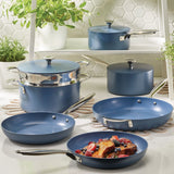 Vida by PADERNO Non-Stick Cookset, Blue, 8-pc