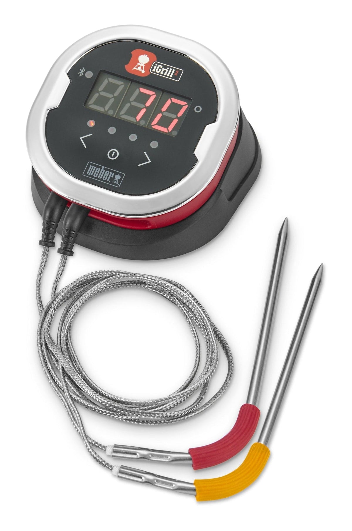 Weber iGrill 2 Bluetooth Meat Thermometer with Stainless Steel Probes