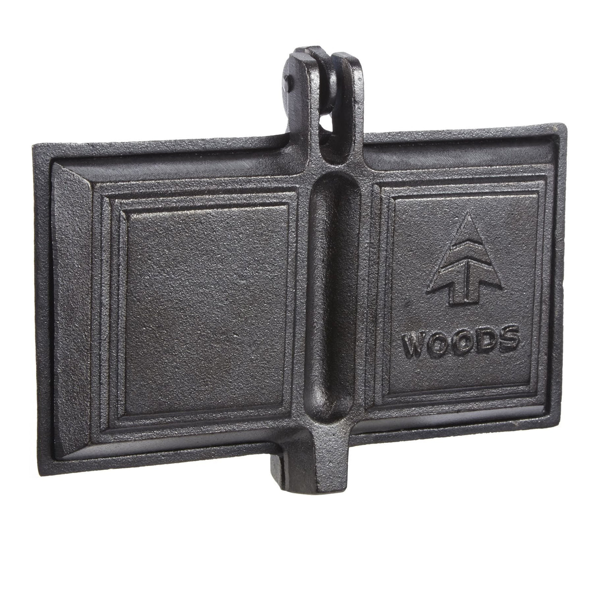 Woods Cast Iron Long Handle Double Camping Cooker/Toaster, 9-in